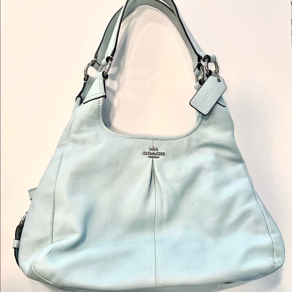 Coach Baby Blue/ Silver Shoulder Bag